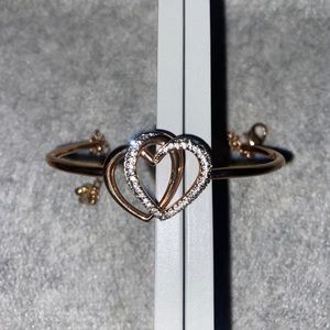 Women's Infinity Heart Bracelet - Rose Gold